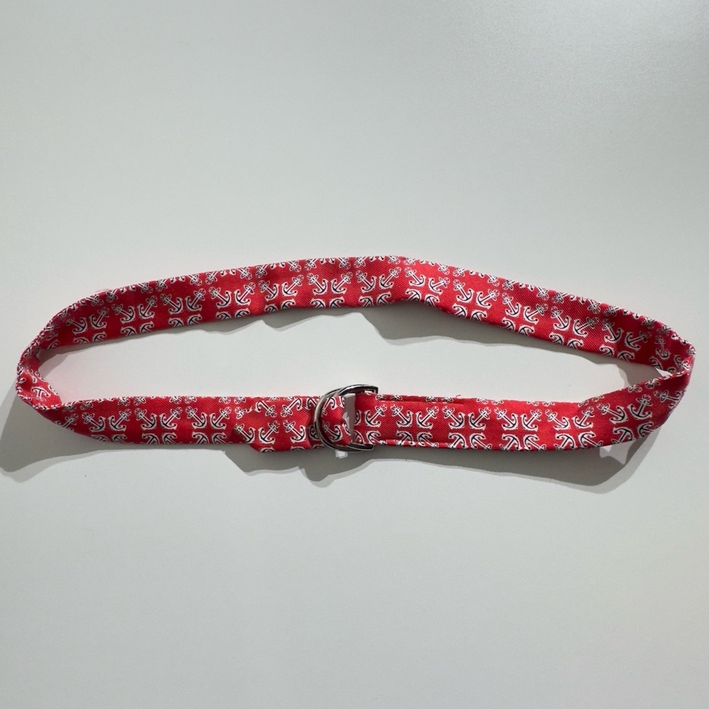Lilly Pulitzer Vibrant Red Nautical Belt Size S